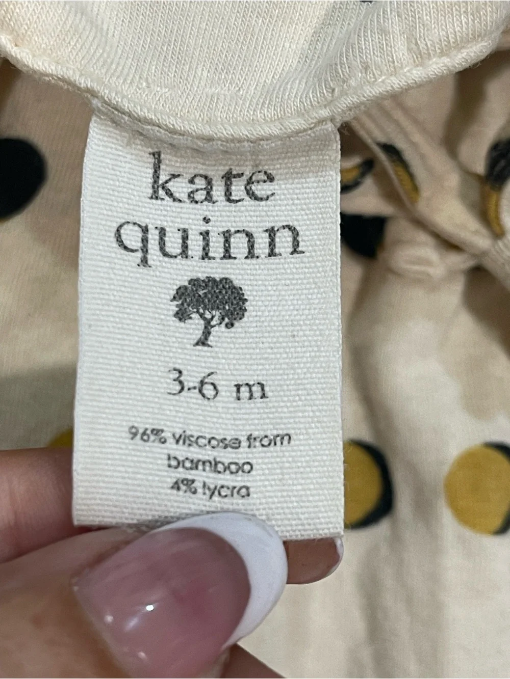 Kate Quinn Bamboo Moon Phase Tie Strap Bubble Jumpsuit Size 3-6M